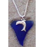 Dolphin Beach Glass Necklace
