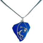 Double Dolphin Pendant w/ Oversized Choker